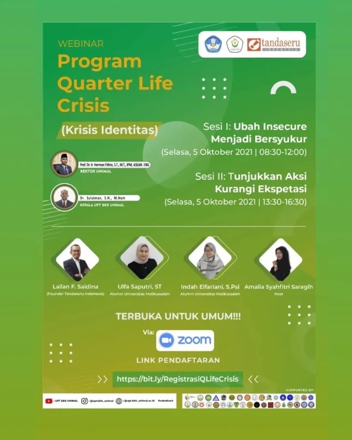 Webinar Program Quarter Life Crisis Krisis Identitas