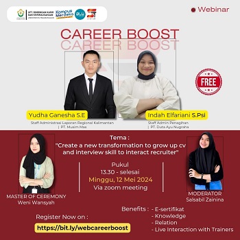 Career Boost : Creat a new transformation to grow up cv and interview skill to interact recuiter